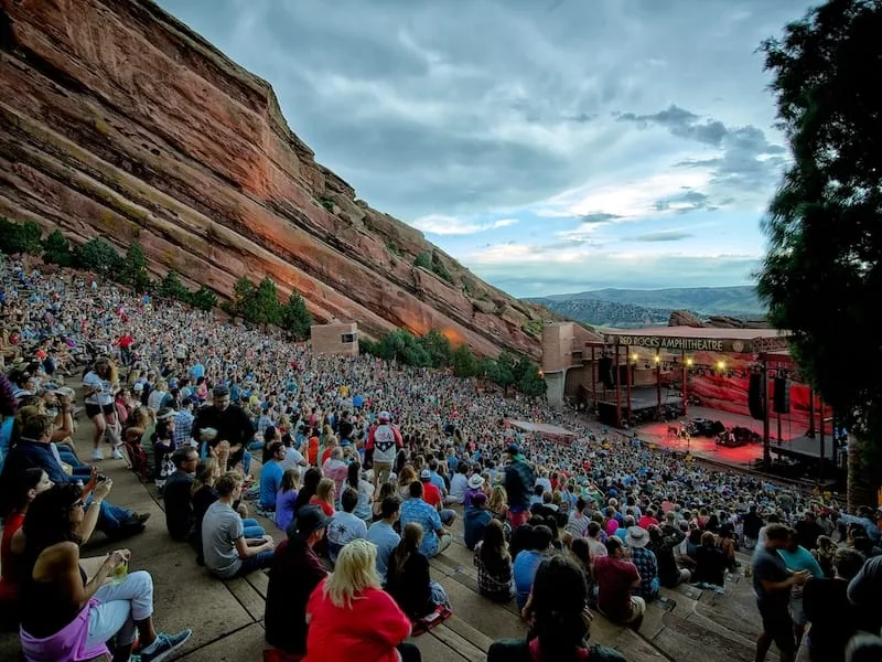 Luxury concert limo and shuttle van for Red Rocks shuttle from Denver and VIP events.
