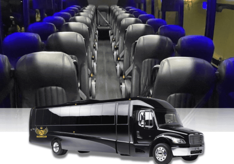 High-capacity shuttle bus service near me for corporate events, weddings, and group outings.
