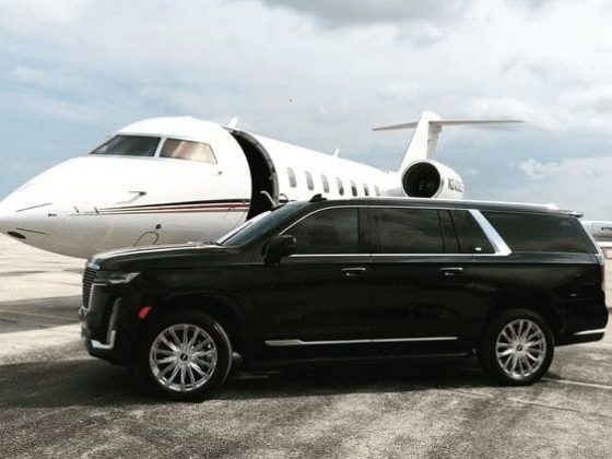 Denver Airport car service luxury arrival.